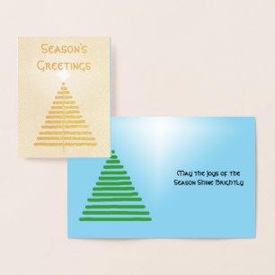 Carte Foil - Arbre graphique avec étoile