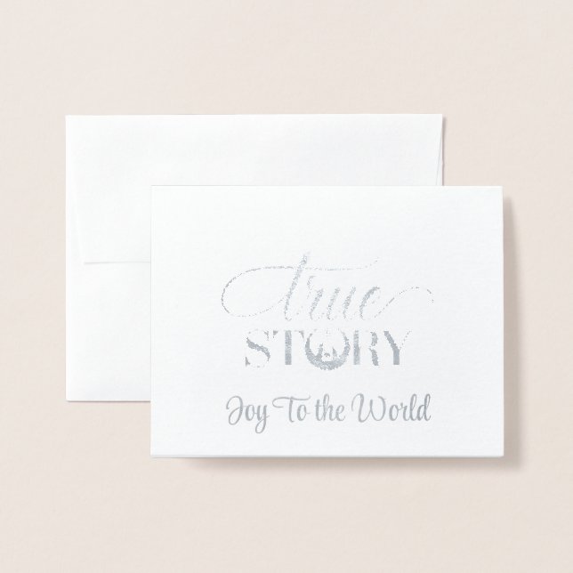 Carte Foil de Noël (Devant avec enveloppe)