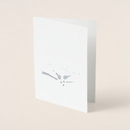 Carte Foil de Noël Joyeuses