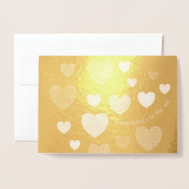 Carte Foil de Saint-Valentin (Devant avec enveloppe)