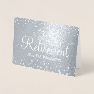 Carte Foil Happy Retirement Custom