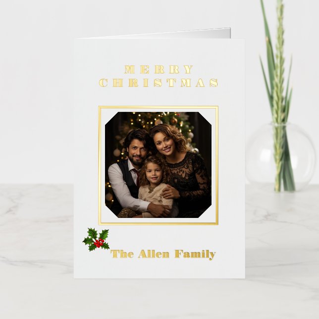 Carte Foil Holiday pliée (Recto)