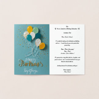 Carte Foil Professionnelle Invitations
