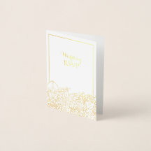 Carte Foil RSVP de mariage pour femmes et filles