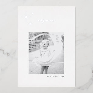 Carte Foil White & Silver Radiant Rejoice