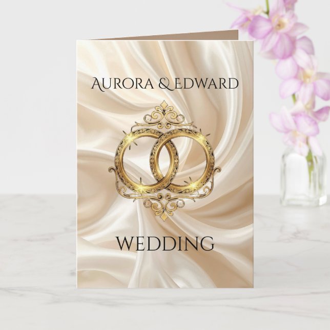 Carte Folded Greeting Card (Orchidée)