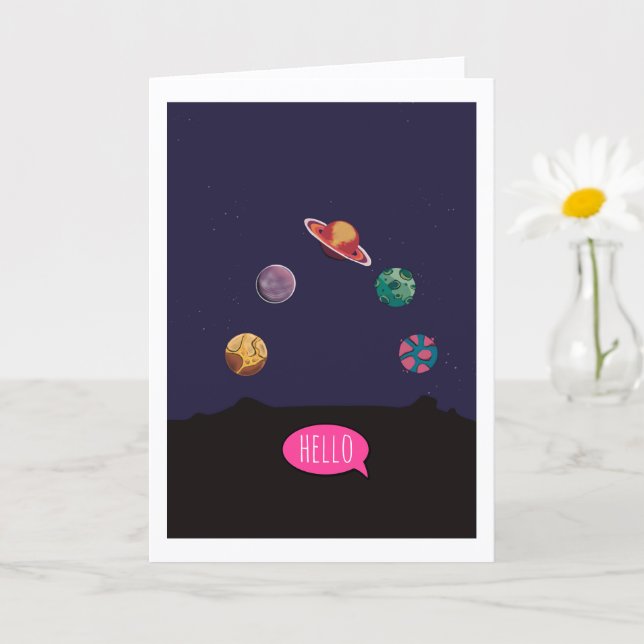 Carte Folded Greeting Card (Petite plante)