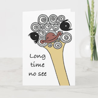 Carte Folded Greeting Card Long time no see