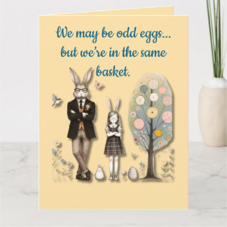 Carte Folded Greeting Card - Odd Eggs