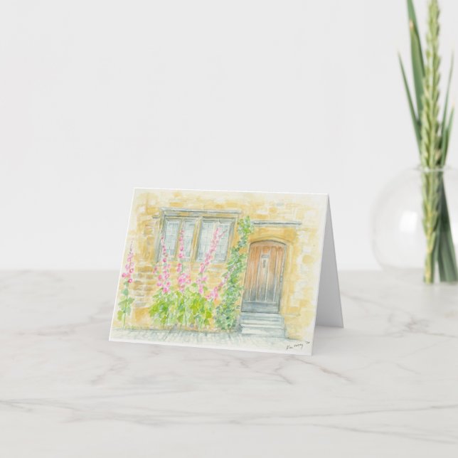 Carte Folded greeting card with original artwork (Devant)