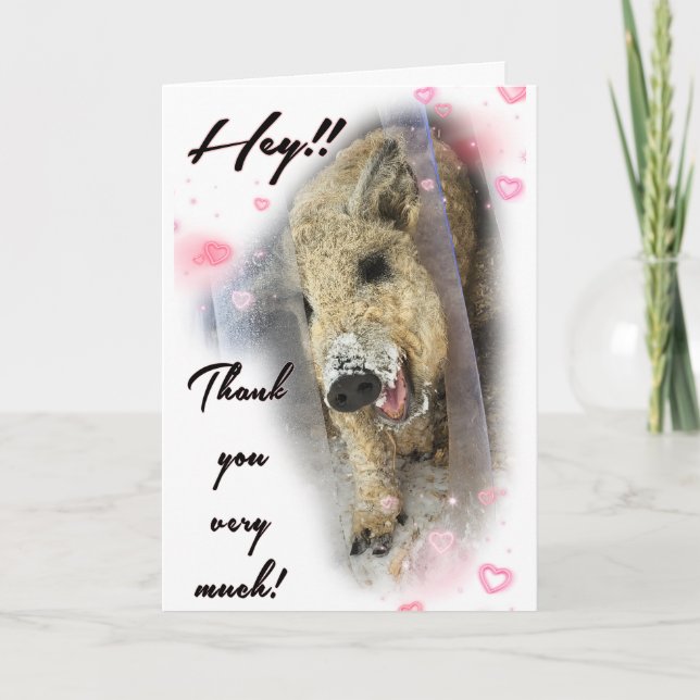 Carte Folded Thank you Card (Devant)