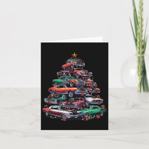 Carte Folie De Voiture Arbre De Noël, Muscle Clic Et Hot