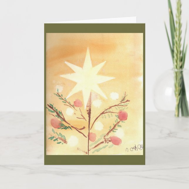 Carte Folkart Christmas Star (Devant)