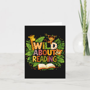 Carte Folle de lecture amoureux de livre pour enfants su