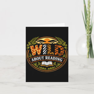 Carte Folle de lire un livre animal livre pour enfants