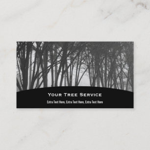 Carte foncée d'entreprise de services d'arbre en
