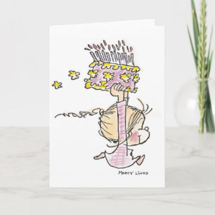 Carte Fonctionnement de fille de l'anniversaire BD-001