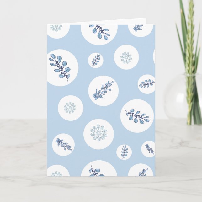 Carte Fond à motif de flocon de neige niais textures (Devant)