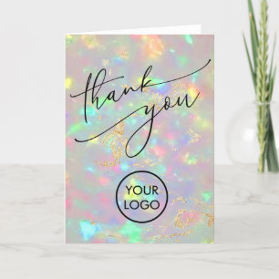 Carte fond opale merci