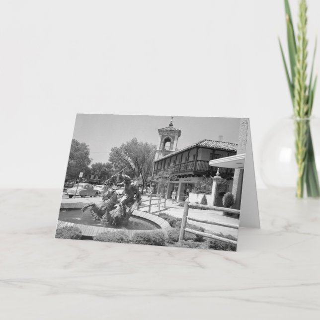 Carte Fontaine de Neptune vintage, Kansas City (Devant)