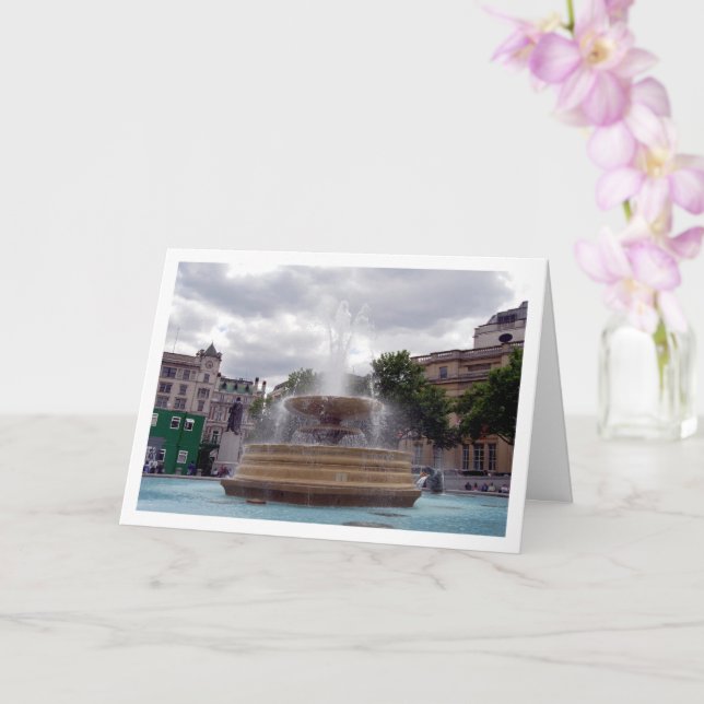 Carte Fontaine de Trafalgar Square, Londres (Orchidée)
