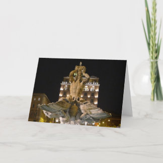 Carte Fontaine du Triton, Rome, Italie - 