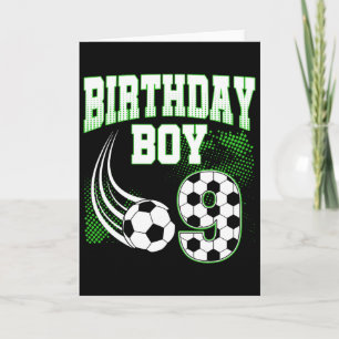 Carte Foot 9e Anniversaire Garçon 9 Ans Sport Fan 9 ans