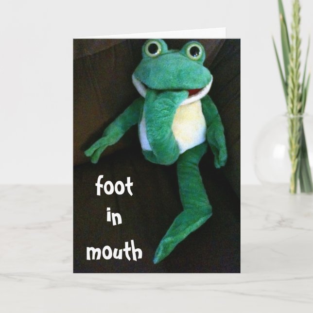 CARTE FOOT À MOUTH-YOU LOOK FABULOUS ON BIRTHDAY (Devant)