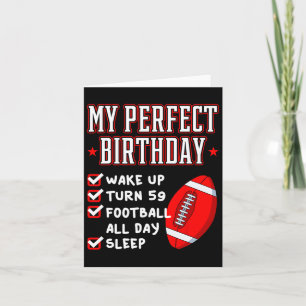 Carte Football 59 Anniversaire Joueur de l'équipe Sports