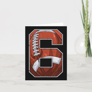 Carte Football 6e anniversaire garçon Six 6 ans Bd