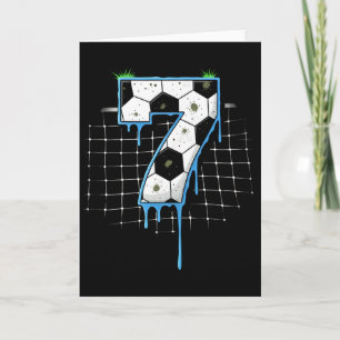 Carte Football 7 ans Crème glacée goutte Jeunesse 7e ann