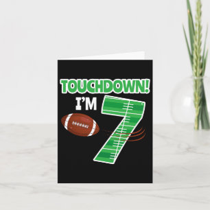 Carte Football 7e Anniversaire Joueur Jeu Lover Équipe