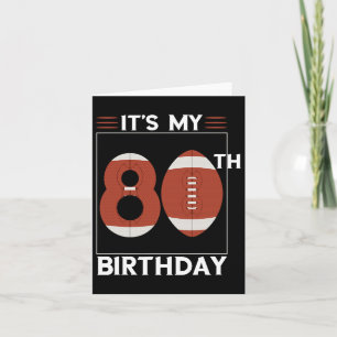 Carte Football 80e anniversaire de la fête Lover Joueur