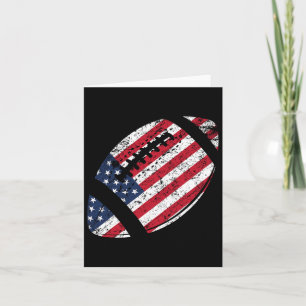 Carte Football américain 4 juillet Drapeau américain Pat