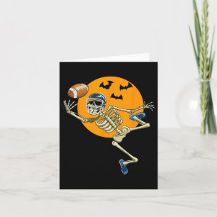 Carte Football américain Squelette Halloween Hommes garç