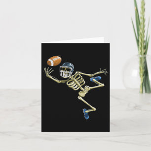Carte Football américain Squelette Halloween Hommes garç