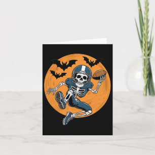 Carte Football américain squelette Halloween Imaginaire 
