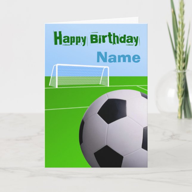 Carte Football Anniversaire (Devant)