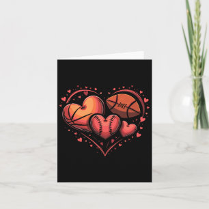 Carte Football Basket-ball Baseball Saint-Valentin
