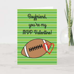 Carte Football Boyfriend Saint-Valentin