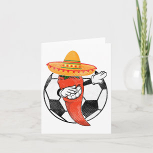 Carte Football Byll Dabbing Piment Mexicain Chili Cinco