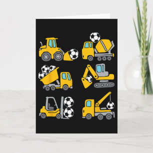 Carte Football Byll Enfants Footbyll Camions De Construc