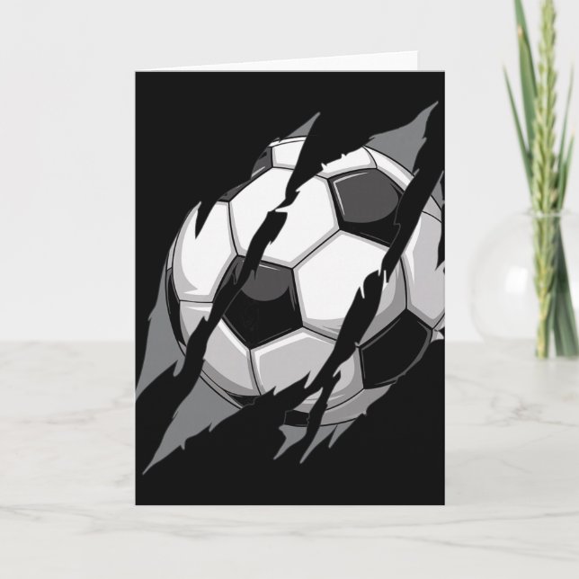 Carte Football Byll Griffe Marque Déchirure Égratignures (Devant)