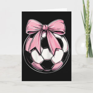 Carte Football Byll Rose Ruban à Nœud Fin Filles
