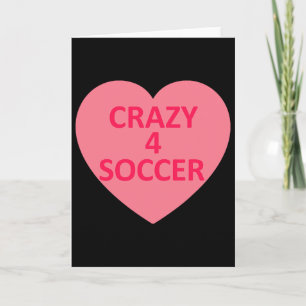 Carte Football - Cœur Amour Saint Valentin Personnalisé 