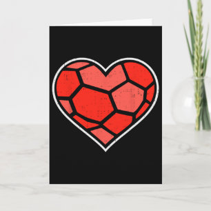 Carte Football Cœur Amour Sport Saint-Valentin Hommes Fe