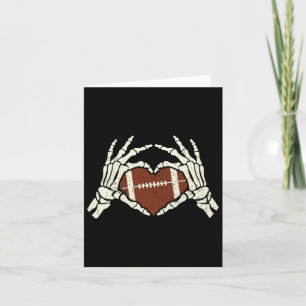 Carte Football Cœur Os squelette Garçons Hommes Saint-Va
