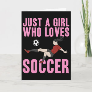 Carte Football Cool Pour Femmes Filles Maman Joueuse De