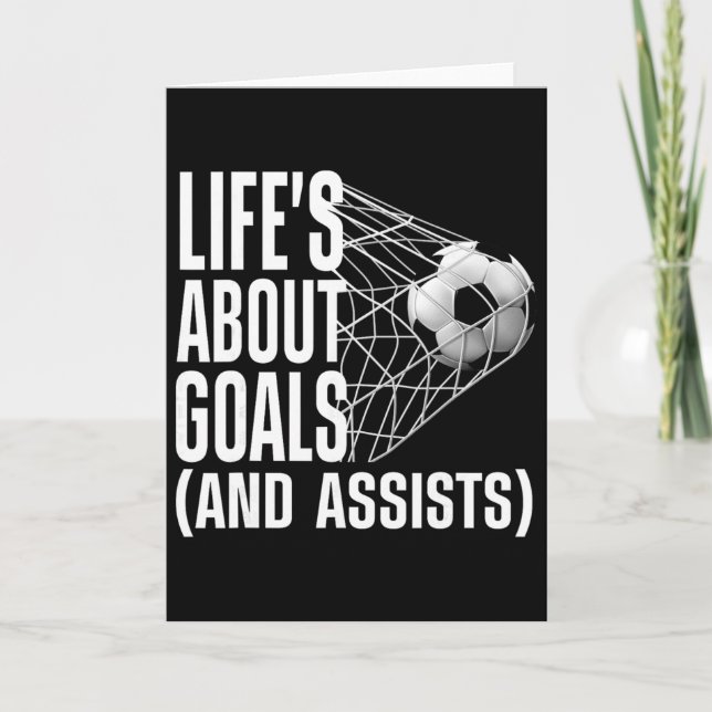 Carte Football cool pour les hommes les femmes amateurs  (Devant)