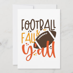 Carte Football d'automne et vous tous